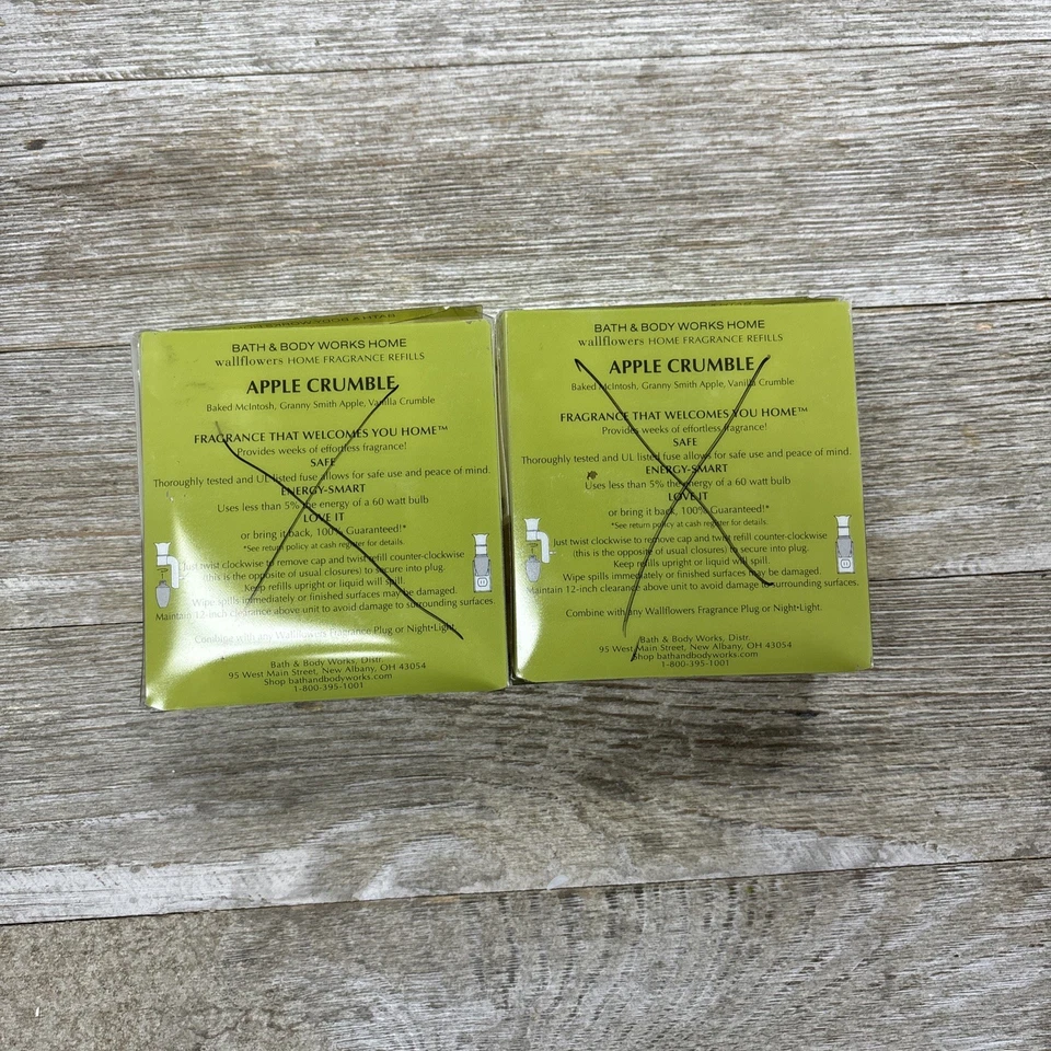 Bath & Body Works Apple Crumble Wallflowers Fragrance Refill Bulbs - Total 4 - Image 2 of 2