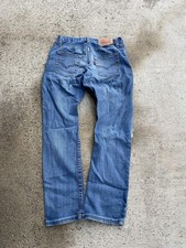 Levi's 511 Slim Jeans Girls Boys 10 Blue Distressed Ripped Knees Adjustable Wais