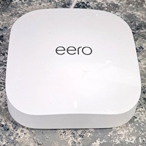 Eero Pro 6E Tri-Band Mesh Wi-Fi Router S010001 white W/ADAPTER - FRONTIER ONLY
