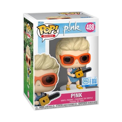 Funko POP! Pink So What with Chainsaw Rocks Exclusive Figure 488 + Protector