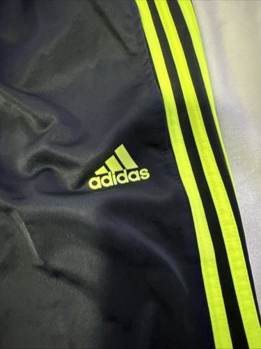 NWT Boy’s Adidas Black, Neon Green Striped Size XL Track Pants $30 - Picture 3 of 9