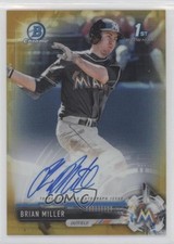 2017 Bowman Draft Chrome Pick Gold Refractor 41/50 Brian Miller Auto 13iq