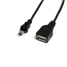StarTech.com 1 ft Mini USB 2.0 Cable - USB A to Mini B F/M - USB cable - USB (F)