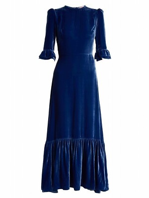 women's beach wrap dress Rhythm Louise Mini M 100% Viscose 100gsm robe noire luxe Color:Eggshell/White Shimmering Royal Blue Sequin