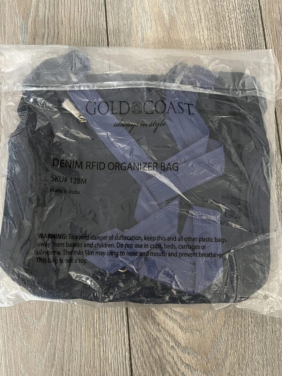 gold coast denim RFID orginizer bag NEW | eBay
