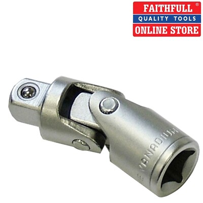 UNIVERSALGELENK CV 1/2'' VIERKANT STECKSCHLÜSSEL ANTRIEB 90° WINKEL CHROM, ORIGINALGETREU UJ12