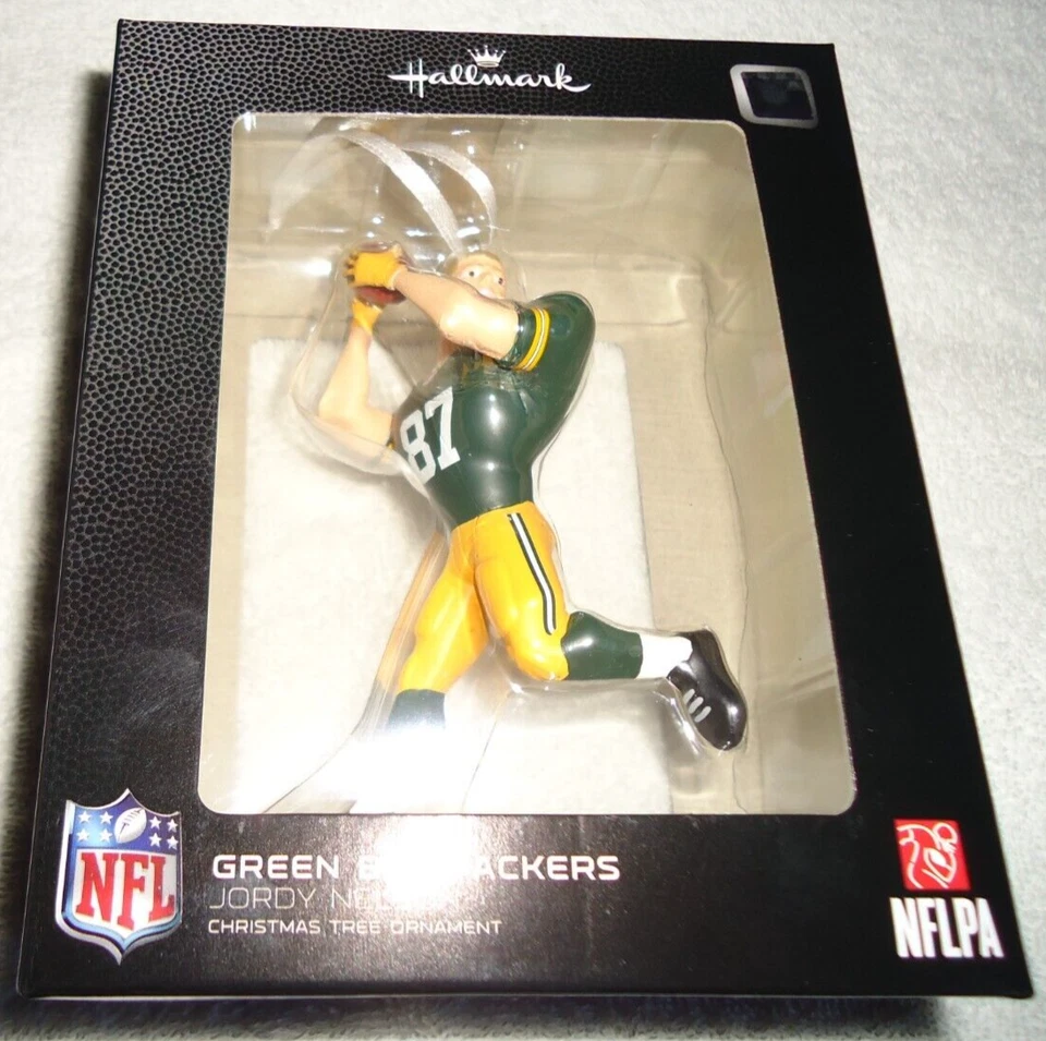 GREEN BAY PACKERS JORDY NELSON 2017 HALLMARK ORNAMENT NEW IN BOX - Image 3 of 4