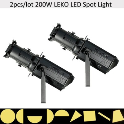 36° 2pcs 200W LEKO LED Profile Spot Light 3200k For Concert Theater Audio RA 95