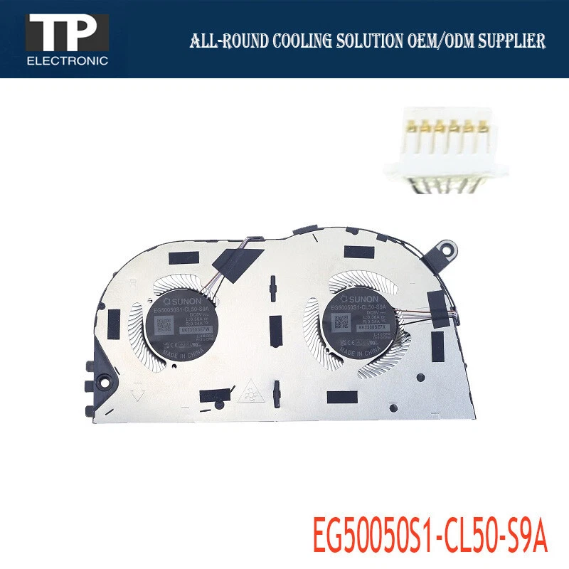 Laptop CPU Cooling Fan EG50050S1-CL50-S9A DC5V 6-Pin For Dell Latitude 7640 Fan - Image 2 of 2