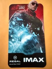 Red One Collectible Limited Edition Regal IMAX Ticket Mint (The Rock)
