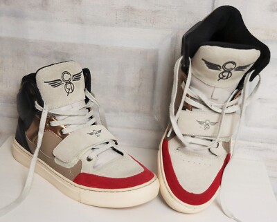 Beige Creativ Recreation High Top Sneaker Sand Schwarz Rot Gold  41,5 P79