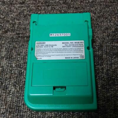 Nintendo GAMEBOY pocket Green With Box cartridge only NTSC-J
