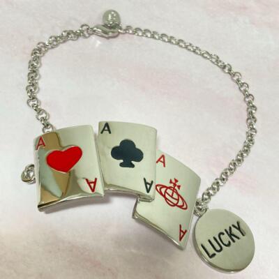 Vivienne Westwood Bracelet Playing Cards Silver w/Pouch NO BOX | eBay