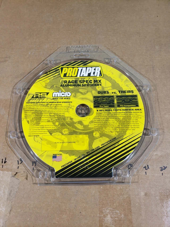 Roda dentada traseira ProTaper preta preta, 50T TR033422 Cobra moto cx65 07-17 - Imagem 2 de 2