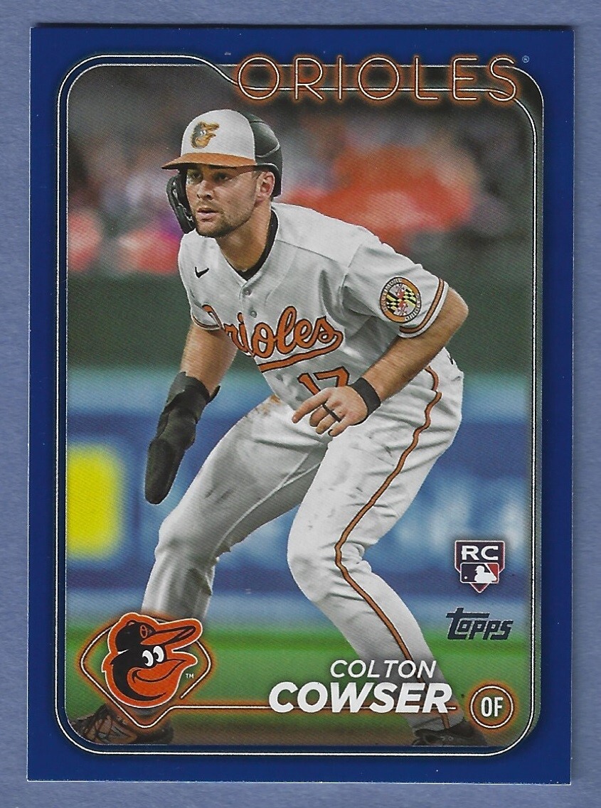 2024 Topps Royal Blue #257 Colton Cowser Rookie Card Orioles