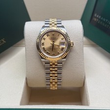 Rolex Lady-Datejust 28 NEW 2025 Two Tone Gold Champagne Roman Dial Jubilee 4
