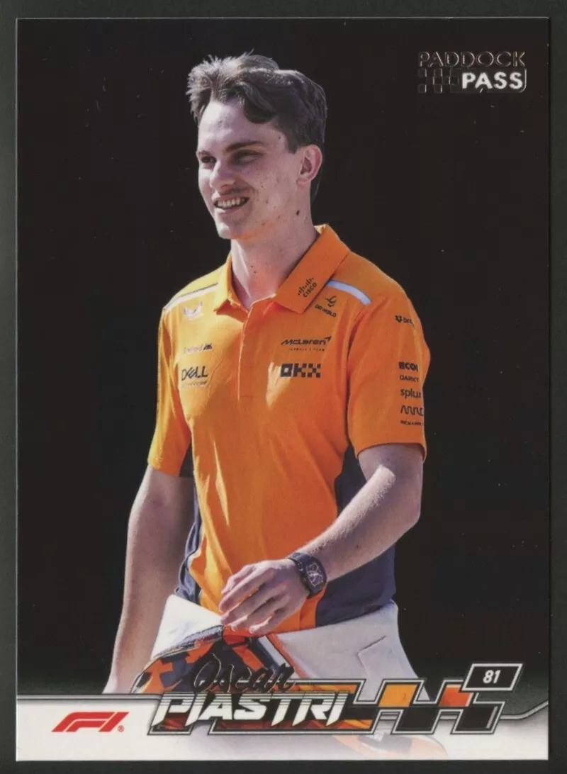 Oscar Piastri trading card