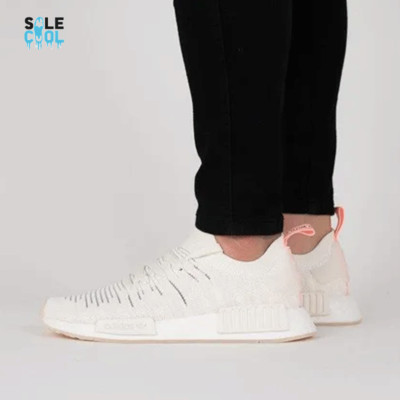 Adidas Originals NMD R1 STLT Primeknit  White Women s Shoes  B37655