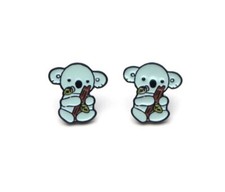 Cute Koala Stud Earrings siver christmas birthday australie 428
