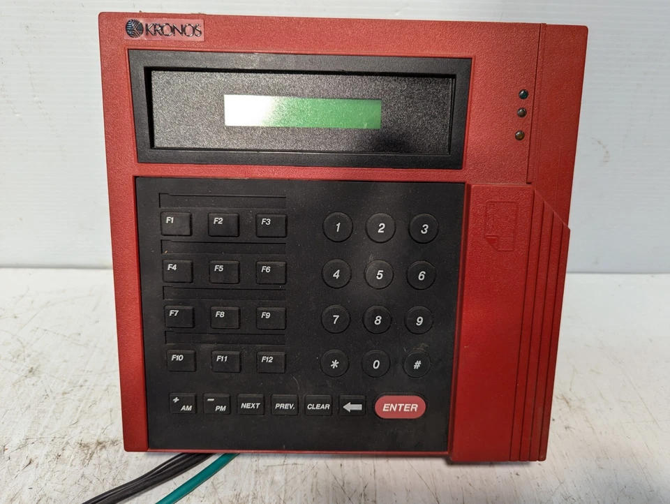 Kronos 480F Ethernet Time Clock, only two come with power cords - Image 3 of 4