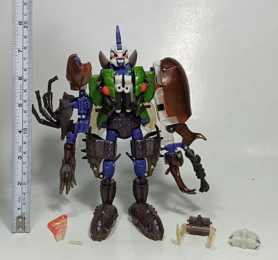HASBRO VTG 1997 TRANSFORMERS BEAST WARS TRIPREDACUS COMBINER ROBOT 99% COMPLETE - Image 2 of 4