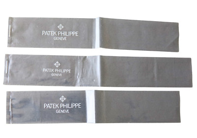 Patek Philippe Watch Collector's 3 Plastic Sealing Packaging Bags