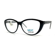 Next Issue AN 201 COL 90 Black Clear Cat Eye Full Rim Eyeglasses 53[]13 135 mm