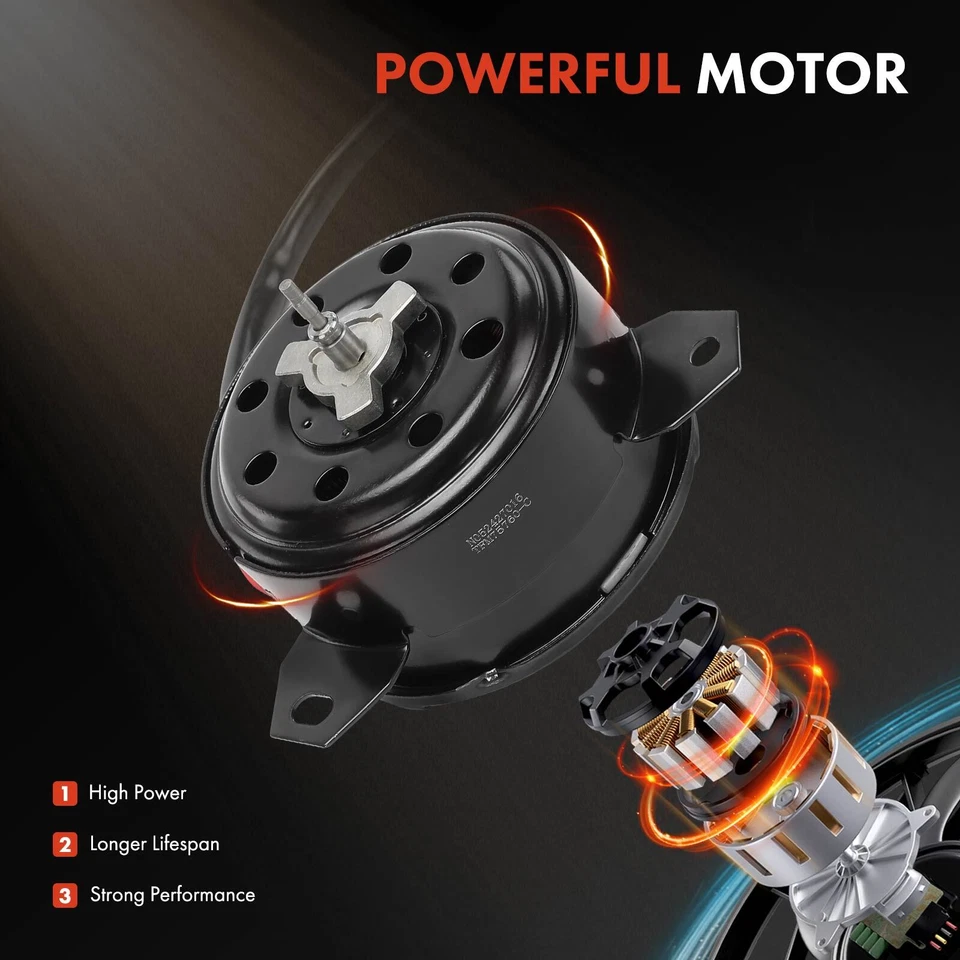 Motor de refrigeração ventilador radiador para Chrysler PT Cruiser 2001 2002 2003-2005 L4 2.4L - Imagem 4 de 4