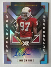 Simeon Rice 2020 Panini XR Acclaimed Autographs AUTO Arizona Cardinals #'d /20