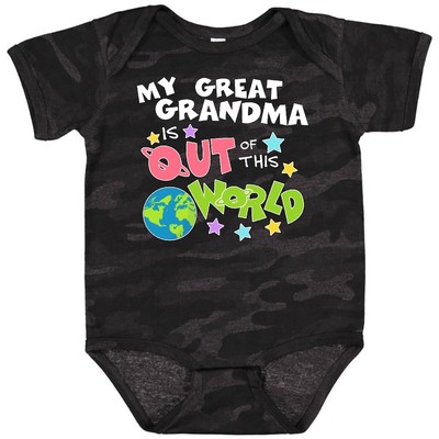 Inktastic My Great Grandma Is Out Of This World Baby Bodysuit Children Kid Fun