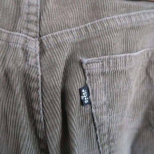 Vintage Levi's 505 Corduroy Jeans Regular Straight Fit Green Mens W34 L32 Cotton - Picture 9 of 22