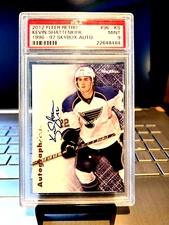 2012 Fleer Retro Kevin Shattenkirk 1996-97 Skybox Auto #96-KS Mint 9 #12 Bruins"