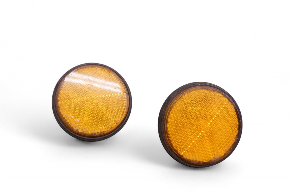 こかさん Kawasaki Z1 Front Fork Side Orange Stanley Reflector Amber *2862B