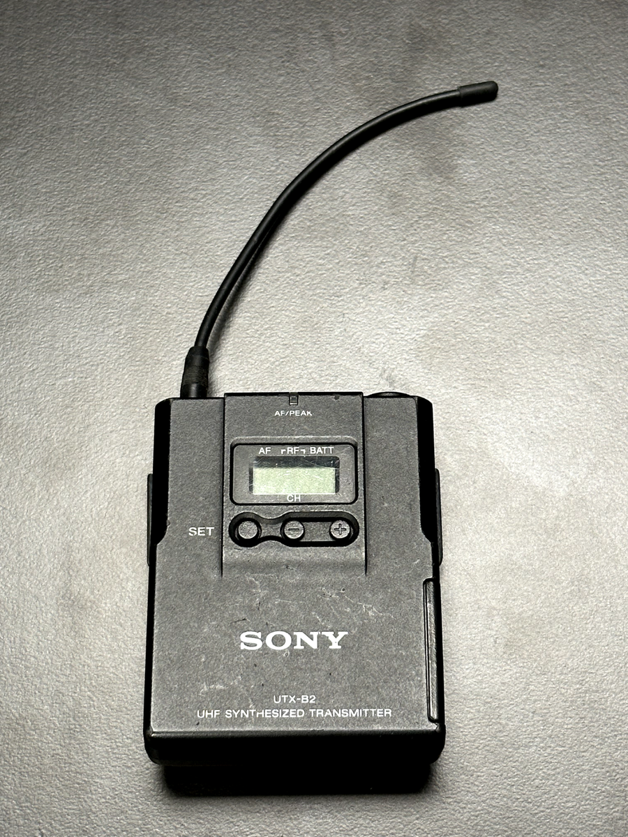 Sony UTX-B2 UHF Synthesized Transmitter URX-P2 UHF Sony UTX-B2 UHF Synthesized Transmitter URX-P2 UHF