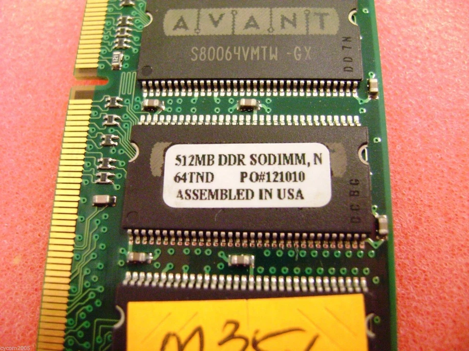 Avant Technology 512MB PC2700 Laptop Memory DDR 200-Pin SODIMM * PO#121010 - Image 3 of 4