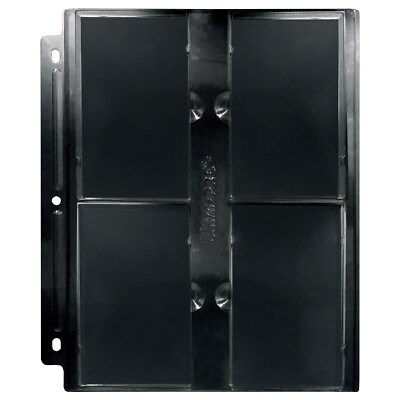 (1 Page) Ultra Pro BLACK Page For PSA Graded Slabs - Rigid Shell - Lock-In Tabs