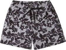 Quiksilver Men  s Water Floral 17  Volley Board Shorts For Men Sleet L
