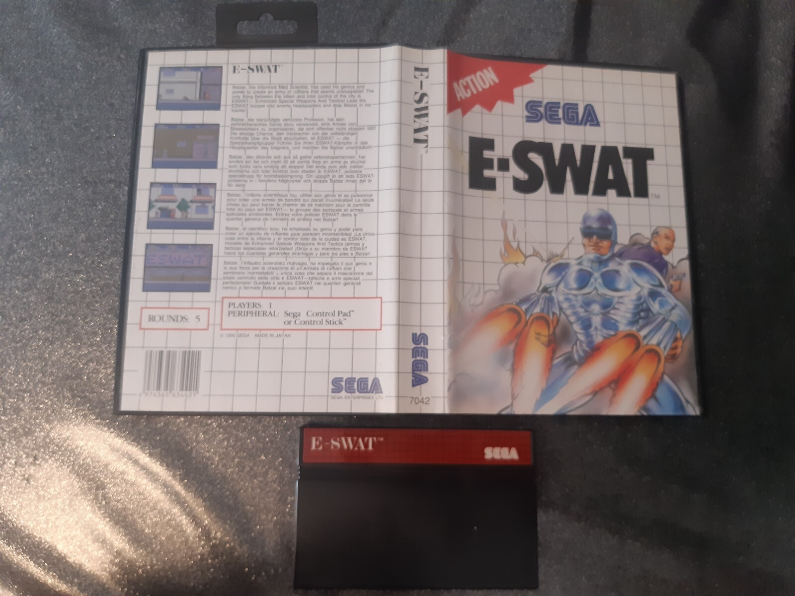 e-swat sega master system en boite sans notice PAL EUR FR 🇪🇺