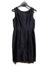 Dolce & Gabbana Black Silk Shantung Dress - Size 44 IT