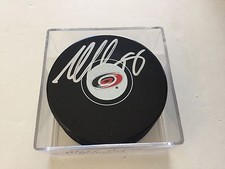 Matt Cullen Signed Carolina Hurricanes Hockey Puck Autographed c