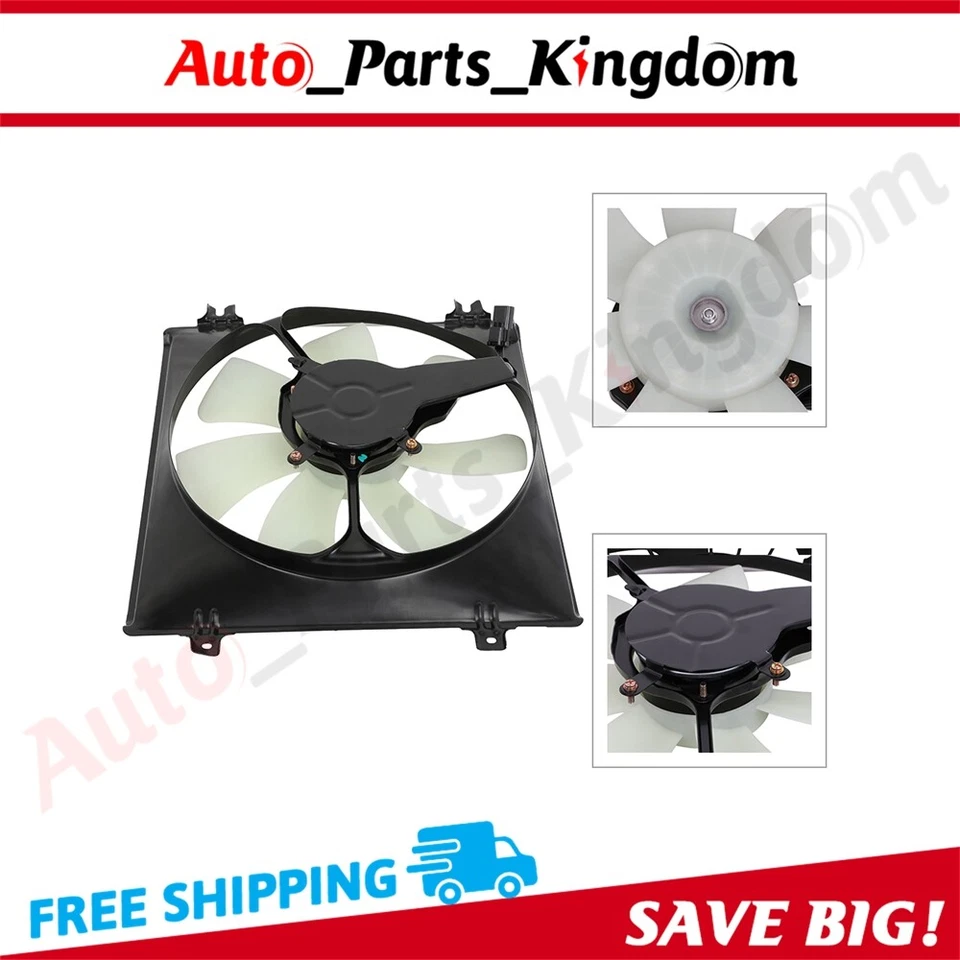 A/C Condenser Cooling Fan Assembly For 2008 2009-2013 Honda Accord Acura RDX - Image 2 of 4
