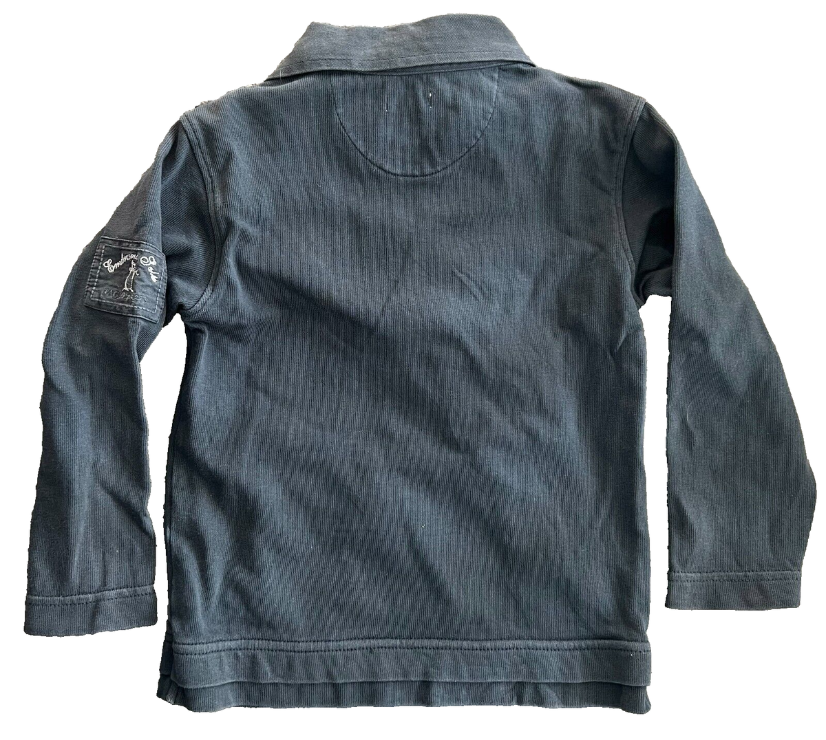JACADI Paris Sz 4A Boy/Toddler Grey Pullover Top Shirt Embrun Lake