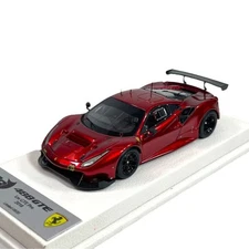BBR Models 1/43 Ferrari 488 GTE Metal Red Gloss Black Wheels 7 Action Figure Car...