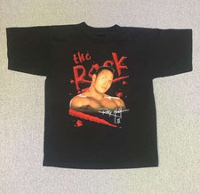 Vintage Wrestling T-Shirt WWF WWE The Rock Rocky Maivia Corporate Elbow 1998 S/M