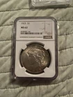 1923 Peace Silver Dollar $1 90% Silver Business Strike NGC MS62