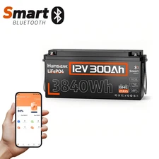 12V 300Ah LiFePO4 Lithium Battery Smart 200A BMS Trolling Motor Solar off-grid