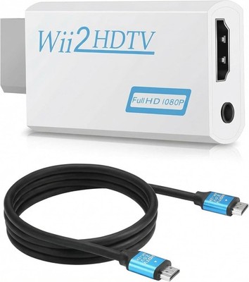 Zacro Wii HDTV Adapter Full HD mit Audioausgang für Fernseher und Monitor 1080p