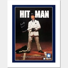 RARE! New York - Don Mattingly - HIT MAN Design Premium Poster