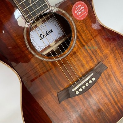 Hot Cutaway Acoustic Guitar K24 Full Koa Flower Inlay Rosewood Fretboard