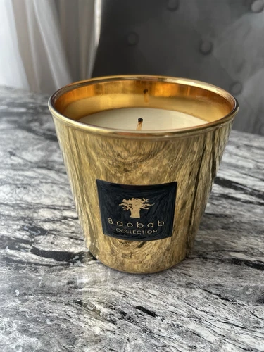 VELA PERFUMADA BAOBAB LES EXCLUSIVES AURUM MAX 8 EN ORO 600g - Imagen 1 de 4